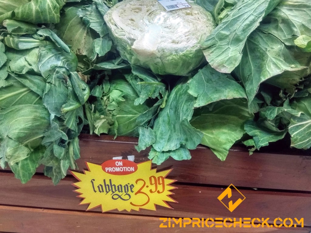 cabbages in a supermarket