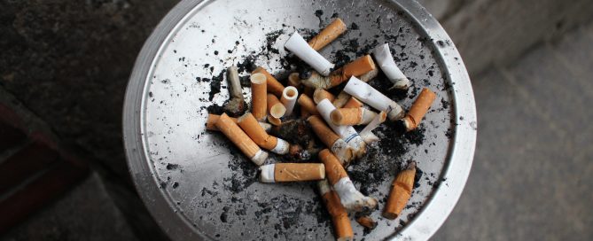 cigarette but on ashtray