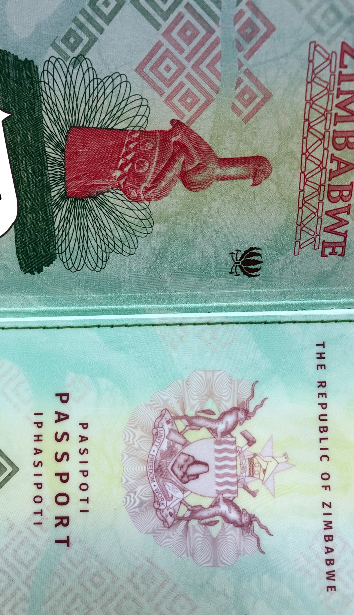 Here are pictures of the new Zimbabwe epassport Zimpricecheck