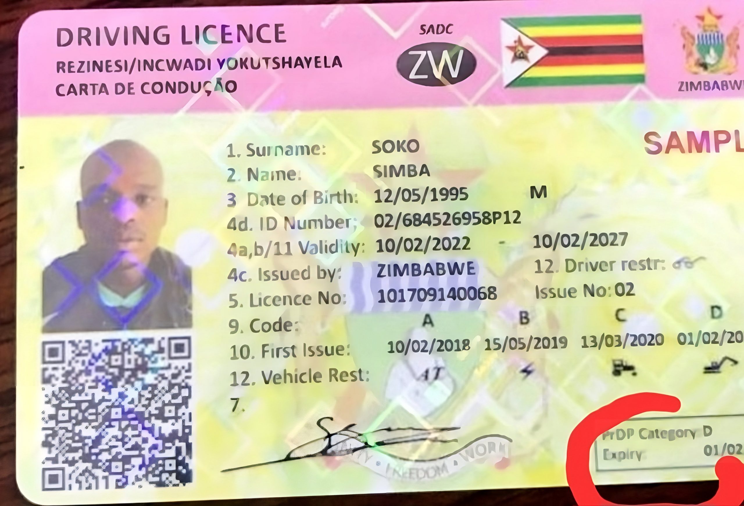 Licence Plastic Zimbabwe Scaled 